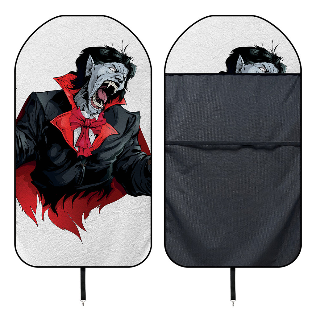 Halloween Evil Vampire Print Waterproof Car Seat Cover
