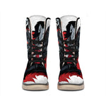 Halloween Evil Vampire Print Winter Boots