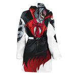 Halloween Evil Vampire Print Women's Bathrobe