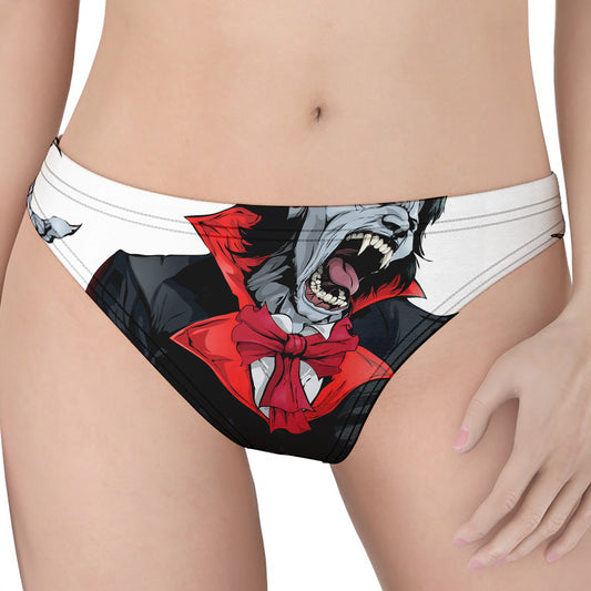 Halloween Evil Vampire Print Women's Thong