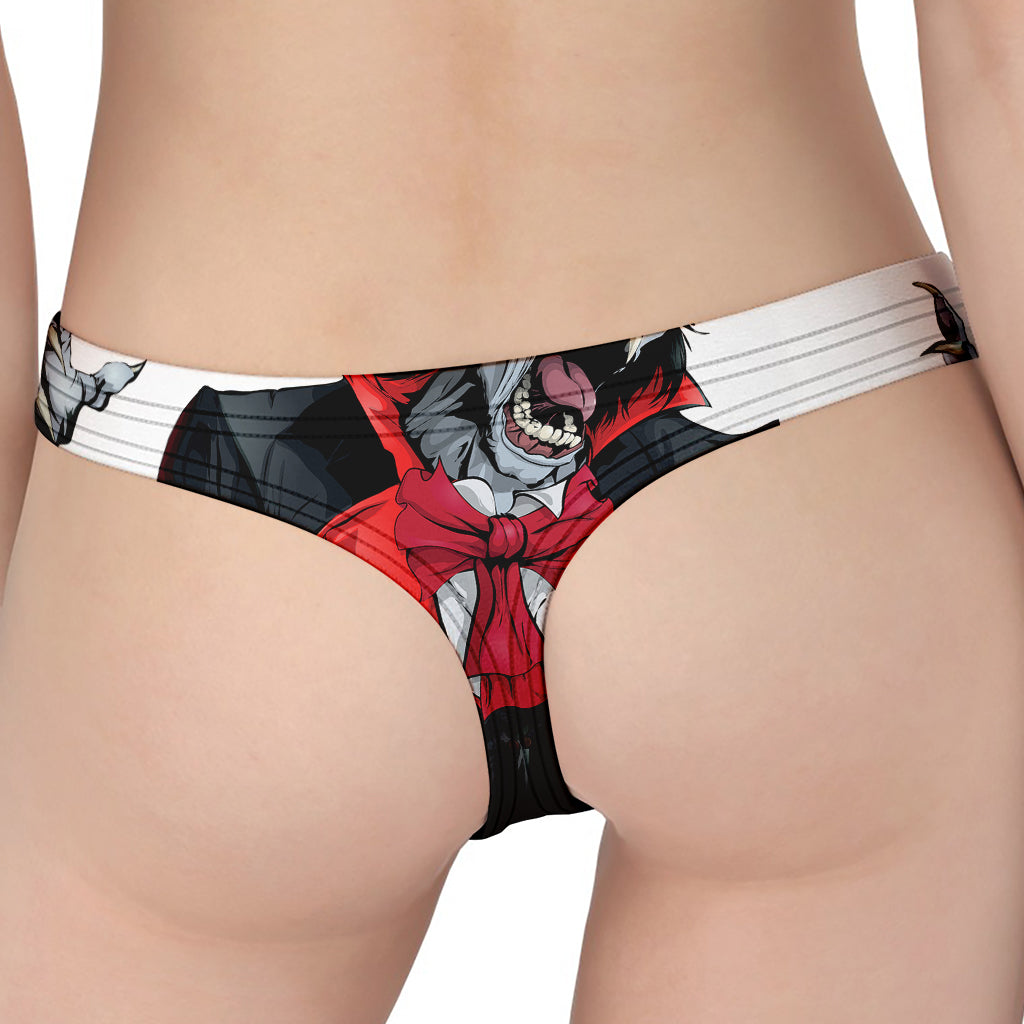 Halloween Evil Vampire Print Women's Thong