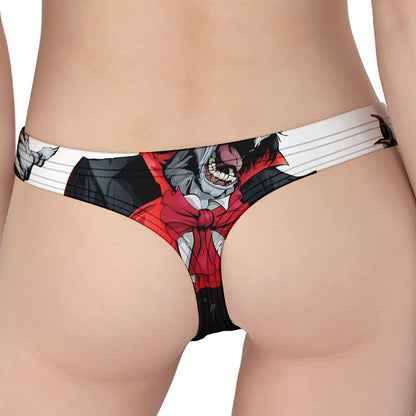 Halloween Evil Vampire Print Women's Thong