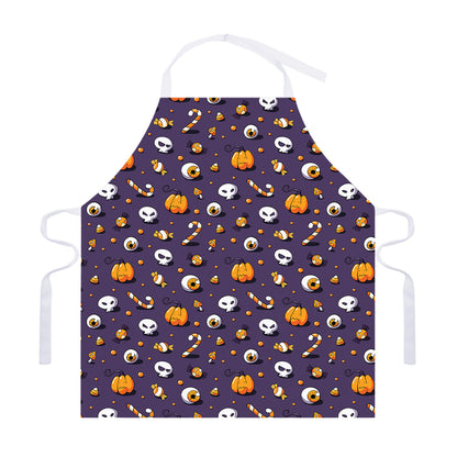 Halloween Eyeball Pattern Print Adjustable Apron