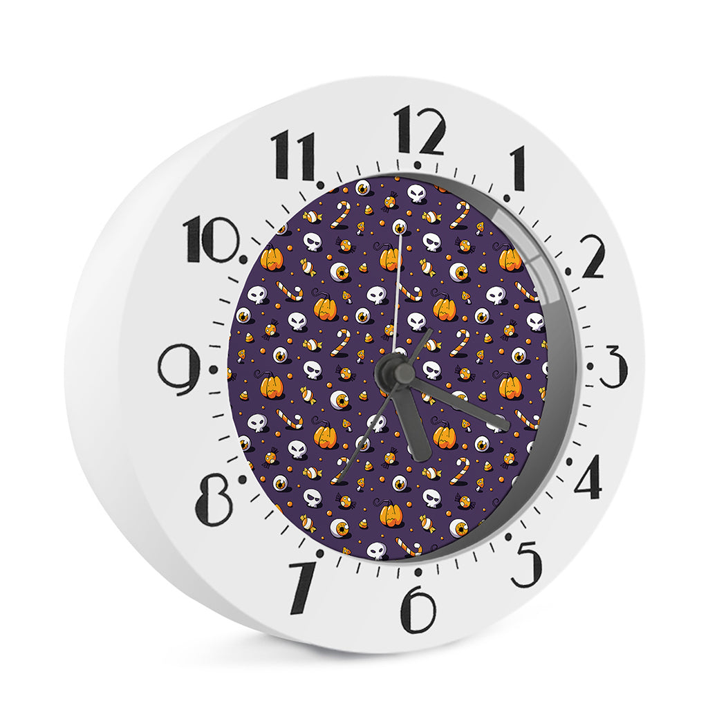 Halloween Eyeball Pattern Print Alarm Clock
