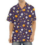 Halloween Eyeball Pattern Print Aloha Shirt