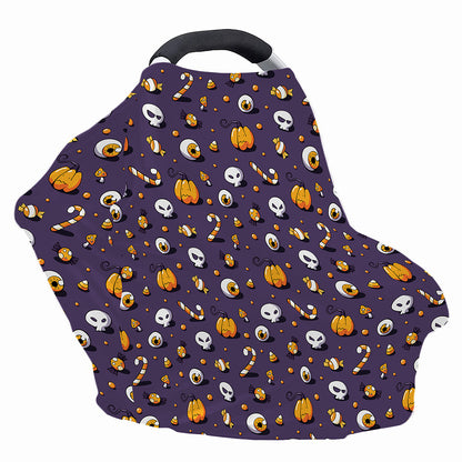 Halloween Eyeball Pattern Print Baby Seat Cover