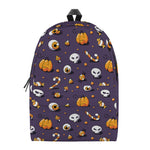 Halloween Eyeball Pattern Print Backpack