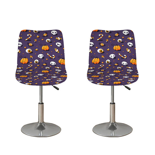 Halloween Eyeball Pattern Print Bar Stool Covers
