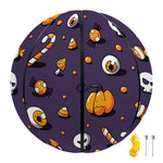 Halloween Eyeball Pattern Print Basketball