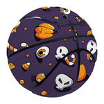 Halloween Eyeball Pattern Print Basketball