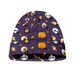Halloween Eyeball Pattern Print Beanie