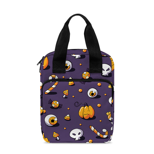 Halloween Eyeball Pattern Print Bible Tote Bag