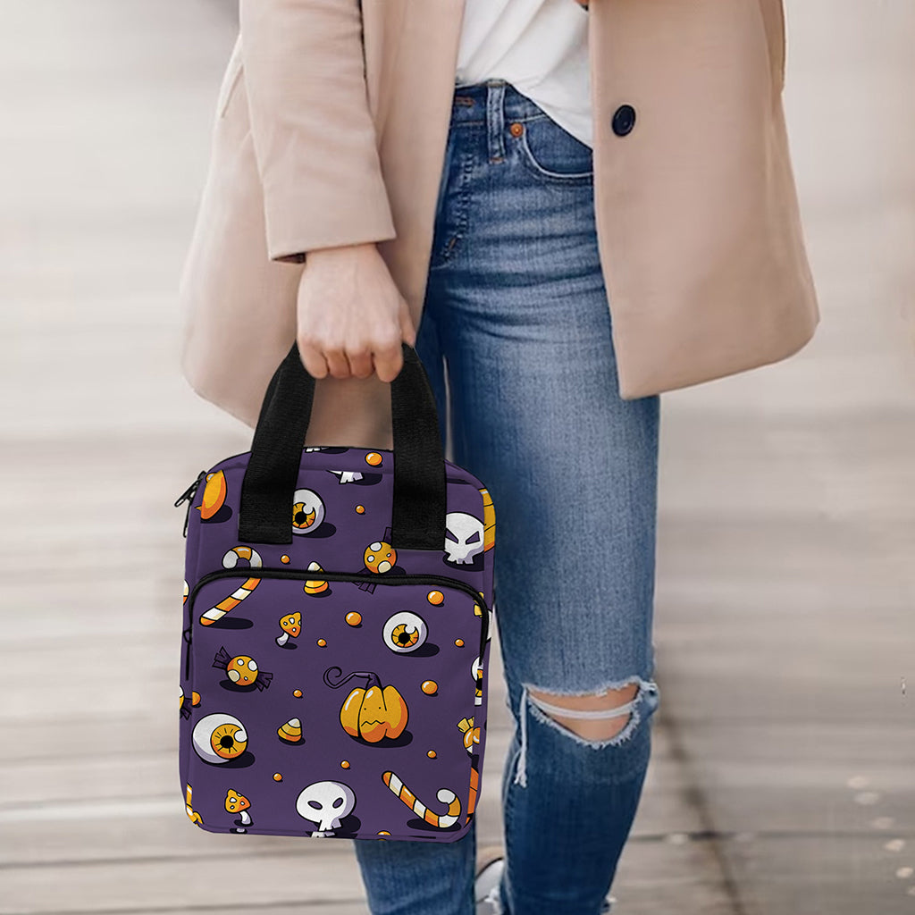 Halloween Eyeball Pattern Print Bible Tote Bag