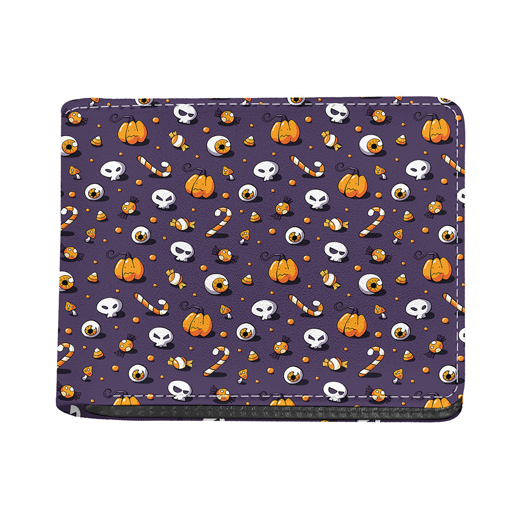 Halloween Eyeball Pattern Print Bifold Wallet