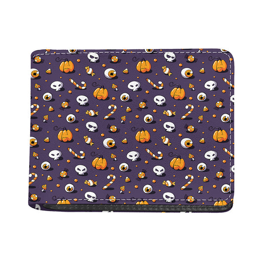 Halloween Eyeball Pattern Print Bifold Wallet