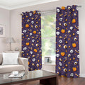 Halloween Eyeball Pattern Print Dimout Grommet Curtains