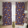 Halloween Eyeball Pattern Print Blackout Pencil Pleat Curtains