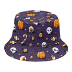 Halloween Eyeball Pattern Print Bucket Hat