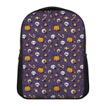 Halloween Eyeball Pattern Print Casual Backpack