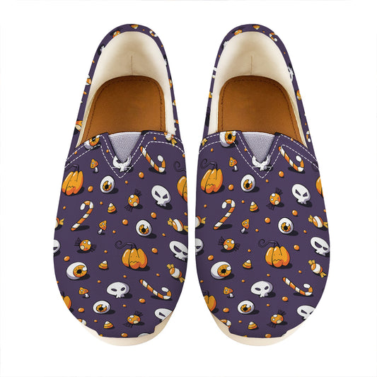 Halloween Eyeball Pattern Print Casual Shoes