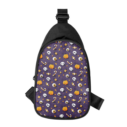 Halloween Eyeball Pattern Print Chest Bag