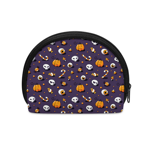 Halloween Eyeball Pattern Print Coin Purse