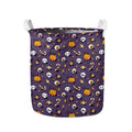 Halloween Eyeball Pattern Print Collapsible Laundry Basket