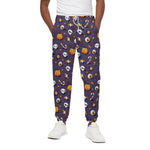 Halloween Eyeball Pattern Print Cotton Pants