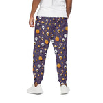 Halloween Eyeball Pattern Print Cotton Pants