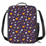 Halloween Eyeball Pattern Print Crossbody Lunch Bag