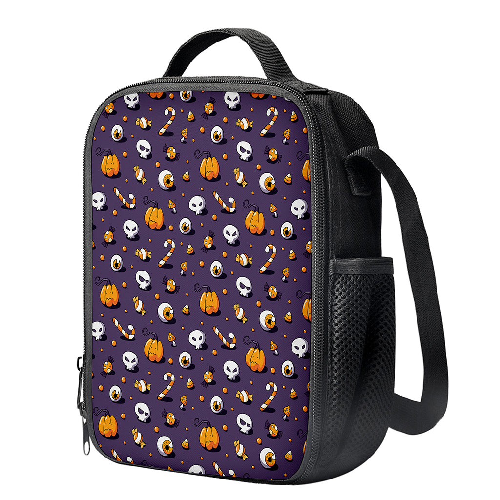Halloween Eyeball Pattern Print Crossbody Lunch Bag