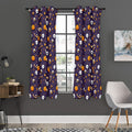 Halloween Eyeball Pattern Print Grommet Curtain Panels
