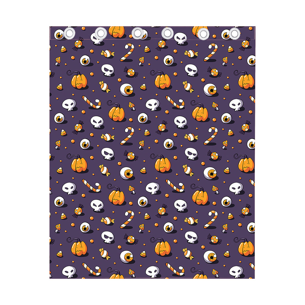 Halloween Eyeball Pattern Print Curtain