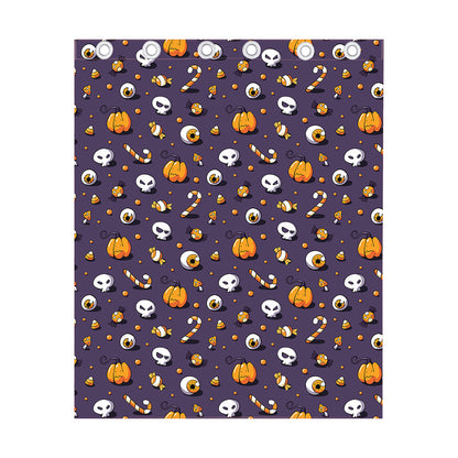 Halloween Eyeball Pattern Print Curtain
