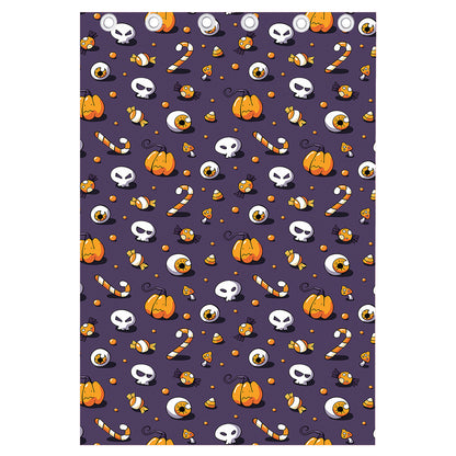 Halloween Eyeball Pattern Print Curtain