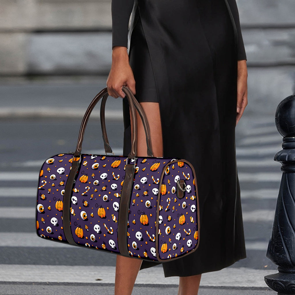 Halloween Eyeball Pattern Print Duffle Bag