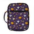 Halloween Eyeball Pattern Print Front Pocket Bible Bag