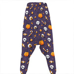Halloween Eyeball Pattern Print Hammer Pants