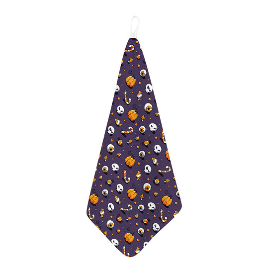 Halloween Eyeball Pattern Print Hand Towel