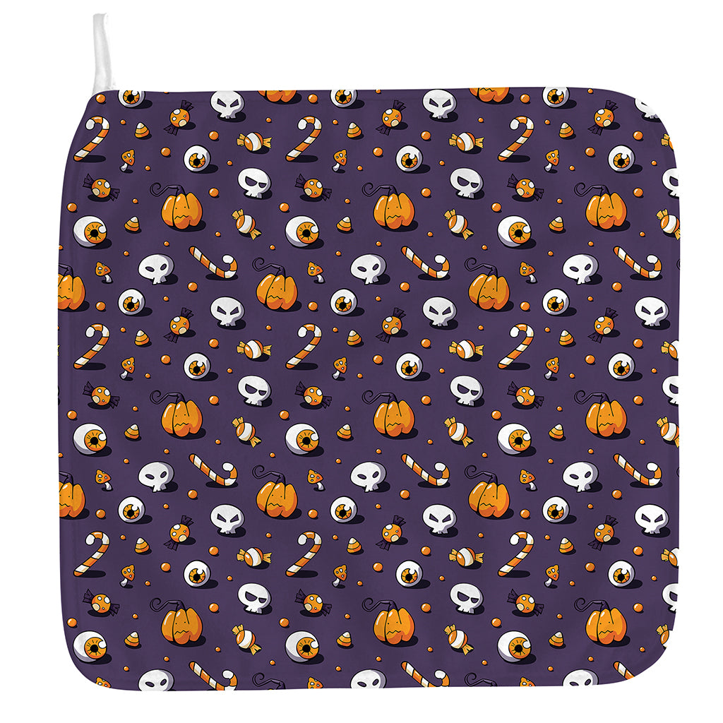Halloween Eyeball Pattern Print Hand Towel