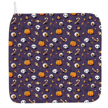 Halloween Eyeball Pattern Print Hand Towel