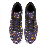 Halloween Eyeball Pattern Print High Top Leather Sneakers