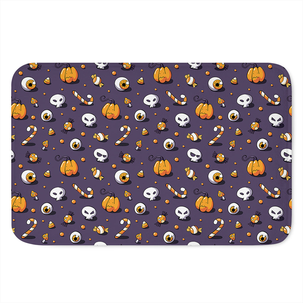 Halloween Eyeball Pattern Print Indoor Door Mat