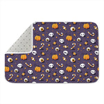 Halloween Eyeball Pattern Print Indoor Door Mat