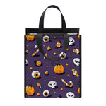 Halloween Eyeball Pattern Print Insulated Lunch Tote