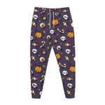 Halloween Eyeball Pattern Print Jogger Pants