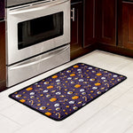Halloween Eyeball Pattern Print Kitchen Mat