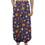 Halloween Eyeball Pattern Print Lantern Pants