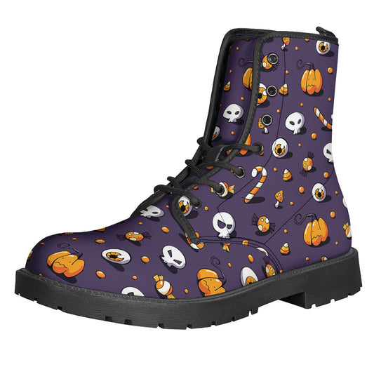 Halloween Eyeball Pattern Print Backpack