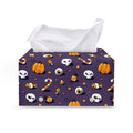 Halloween Eyeball Pattern Print Leather Tissue Box Cover